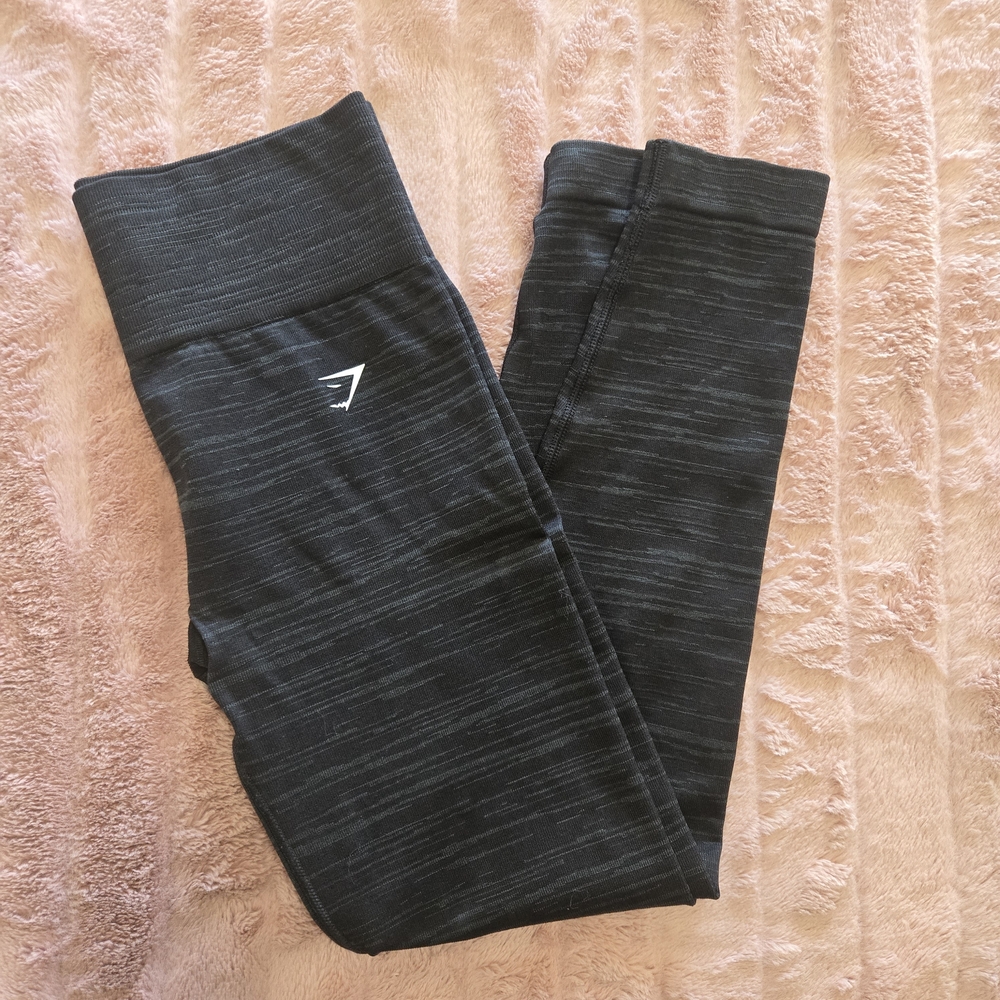 Gymshark Black Heathered Stretch Leggings